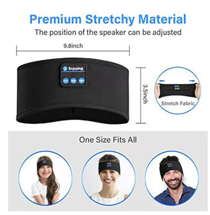 Faixa Bluetooth 2 em 1 para Sono e Treino - Neverdie SoundSleep Pro™