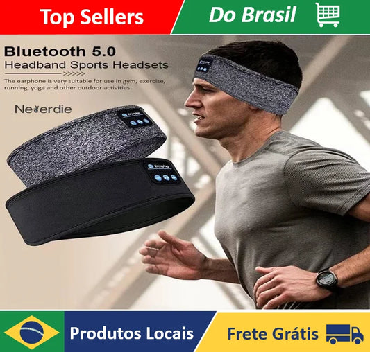 Faixa Bluetooth 2 em 1 para Sono e Treino - Neverdie SoundSleep Pro™