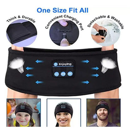 Faixa Bluetooth 2 em 1 para Sono e Treino - Neverdie SoundSleep Pro™