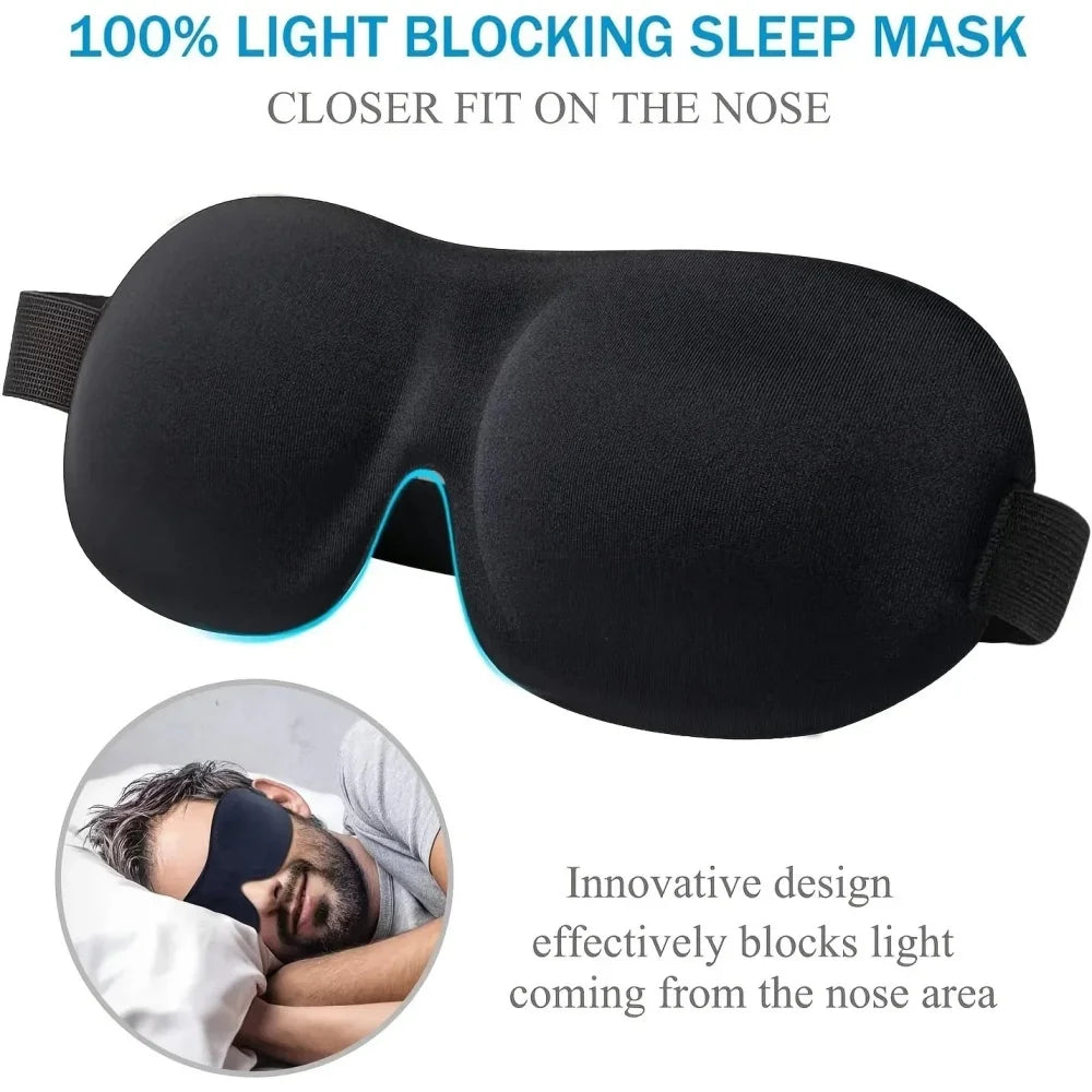 Máscara de Dormir 3D em Espuma Memory Foam – Bloqueio Total de Luz