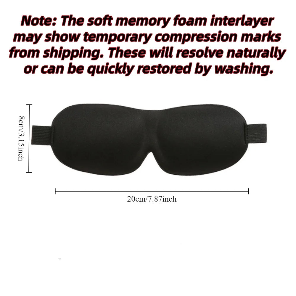 Máscara de Dormir 3D em Espuma Memory Foam – Bloqueio Total de Luz
