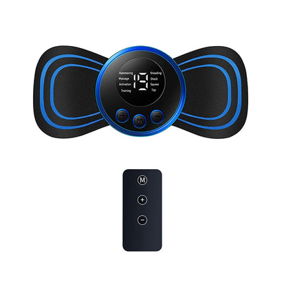 Massageador Elétrico EMS para Pescoço e Coluna – 8 Modos e 19 Intensidades