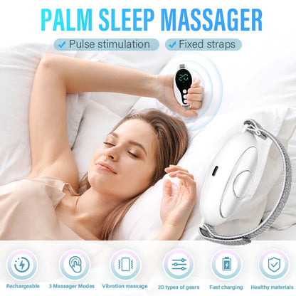 Dispositivo EMS Portátil para Relaxamento e Auxílio ao Sono – 20 Níveis de Intensidade